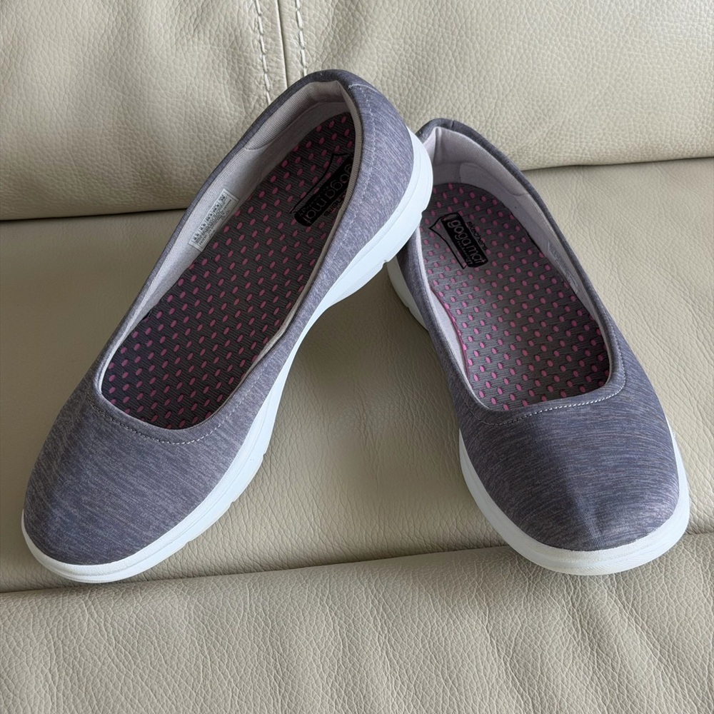 Skechers Go Step Lite Women's Gray Slip-On Flats Shoes -9,5